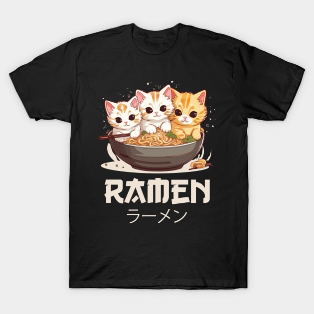 Ramen and cats T-Shirt by artdise